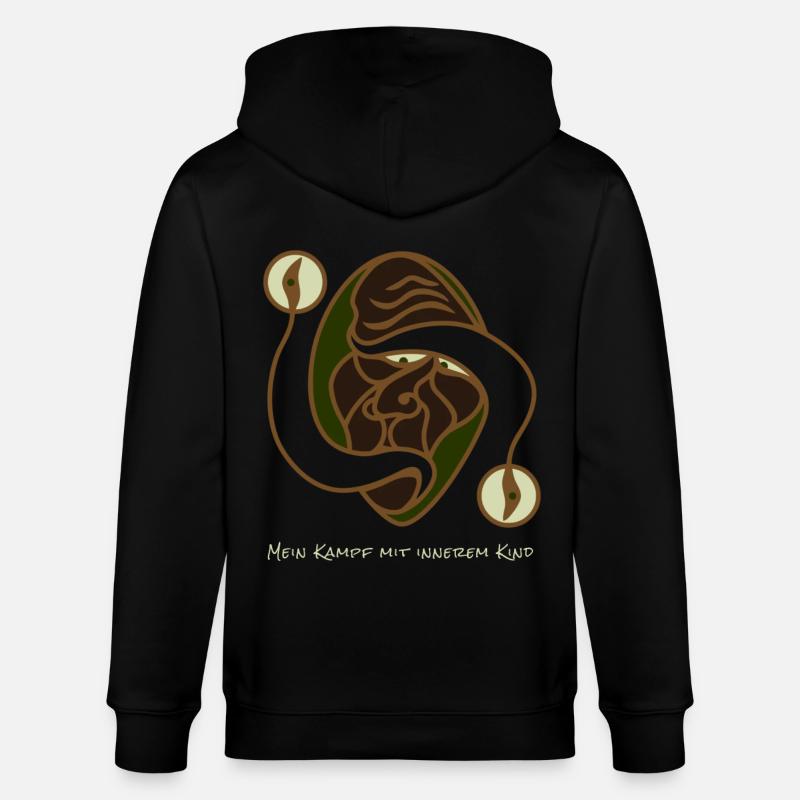 Kampf Mit Innerem Kind - Stanley/Stella Unisex Bio-Kapuzenjacke CULTIVATOR - Schwarz