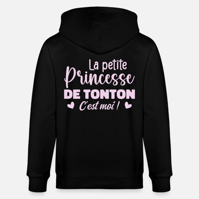 La petite princesse de tonton - Veste à capuche bio CULTIVATOR Stanley/Stella Unisexe - noir