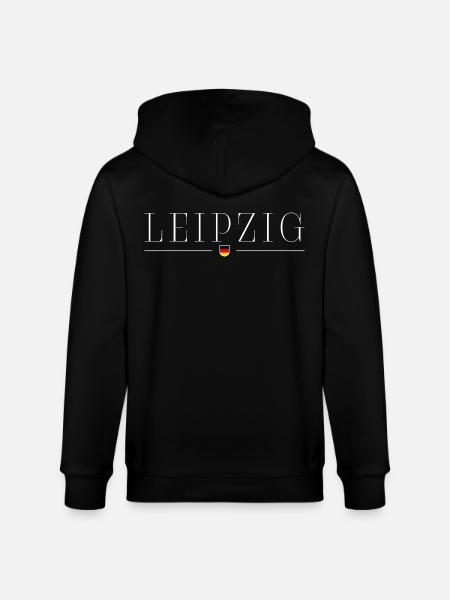 Leipzig, Germany Elegance T-Shirt - Stanley/Stella CULTIVATOR Unisex Organic Hooded Jacket - black