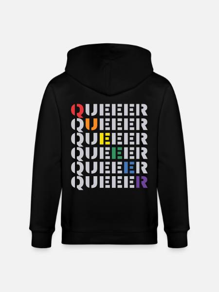 QUEER - Stanley/Stella Unisex Bio-Kapuzenjacke CULTIVATOR  - Schwarz