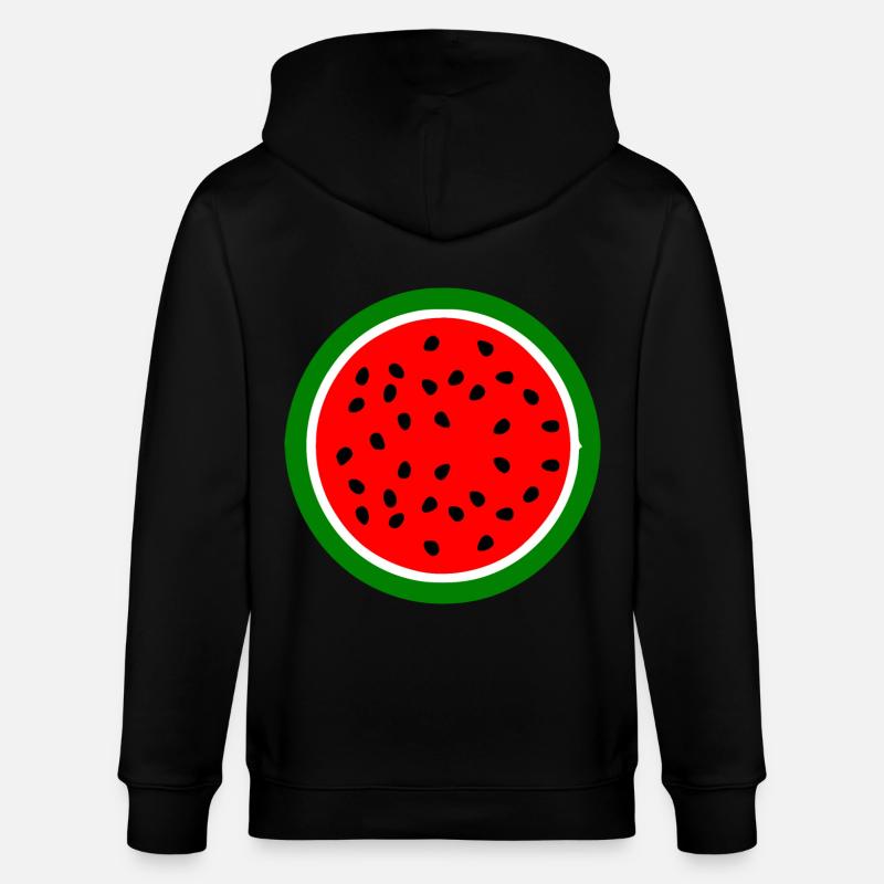Melon pastèque - Veste à capuche bio CULTIVATOR Stanley/Stella Unisexe - noir