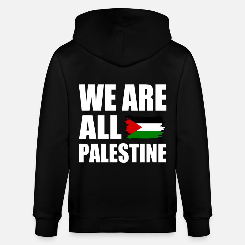 We are all palestine - Veste à capuche bio CULTIVATOR Stanley/Stella Unisexe - noir