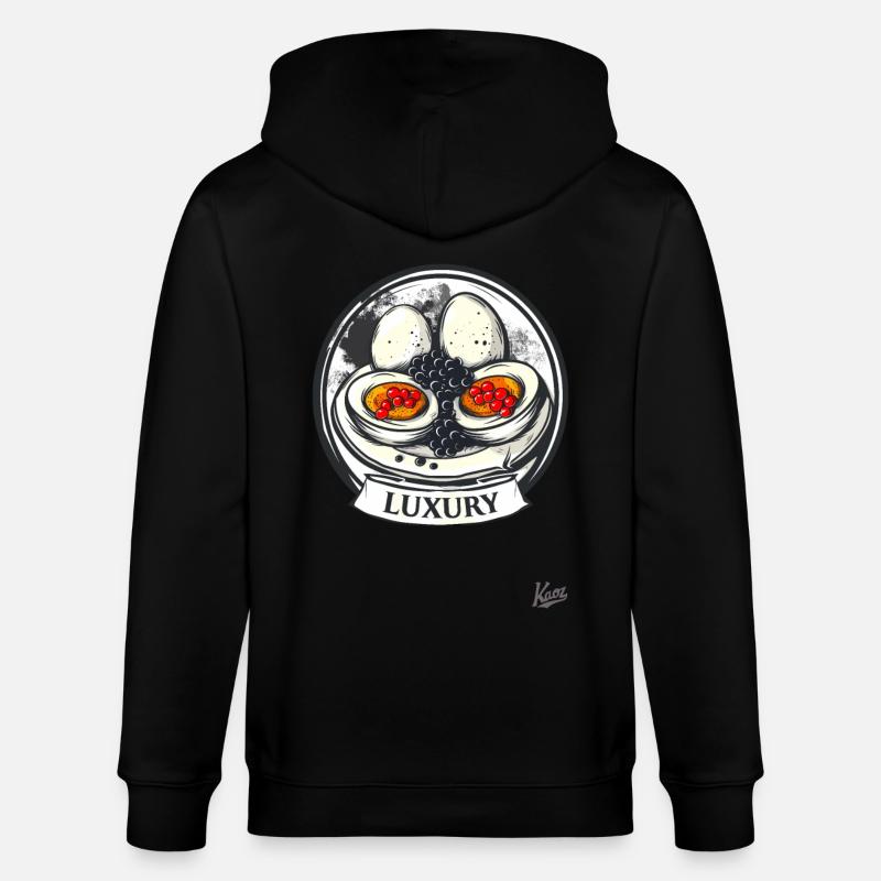 Eier, Kaviar und Luxus - Stanley/Stella Unisex Bio-Kapuzenjacke CULTIVATOR  - Schwarz