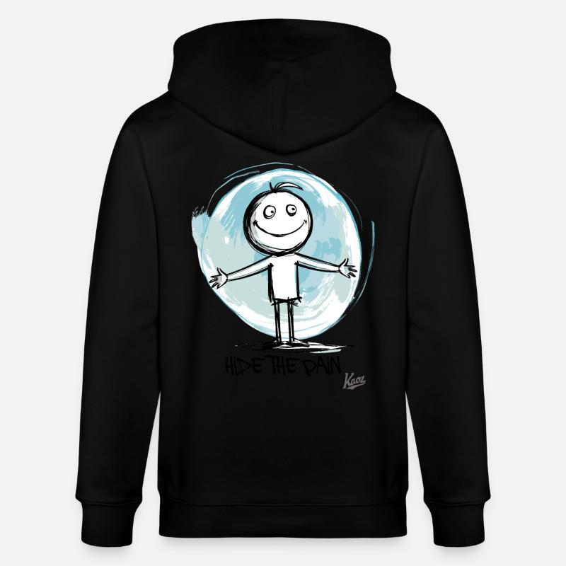 Cachez la douleur - Veste à capuche bio CULTIVATOR Stanley/Stella Unisexe - noir