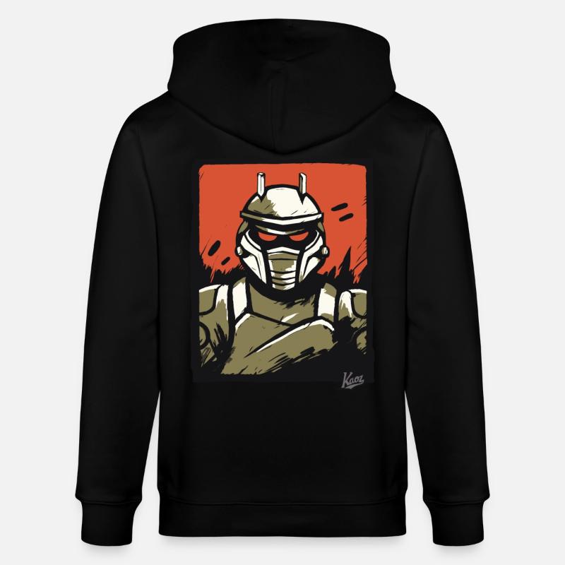 Mecha Robot mécanique de science-fiction - Veste à capuche bio CULTIVATOR Stanley/Stella Unisexe - noir