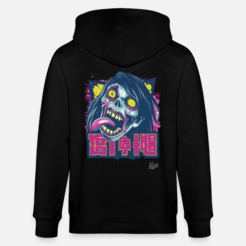 Michael le zombie d’horreur - Veste à capuche bio CULTIVATOR Stanley/Stella Unisexe - noir
