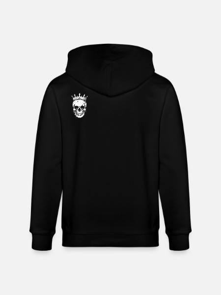 Couronne de crâne de roi - Veste à capuche bio CULTIVATOR Stanley/Stella Unisexe - noir