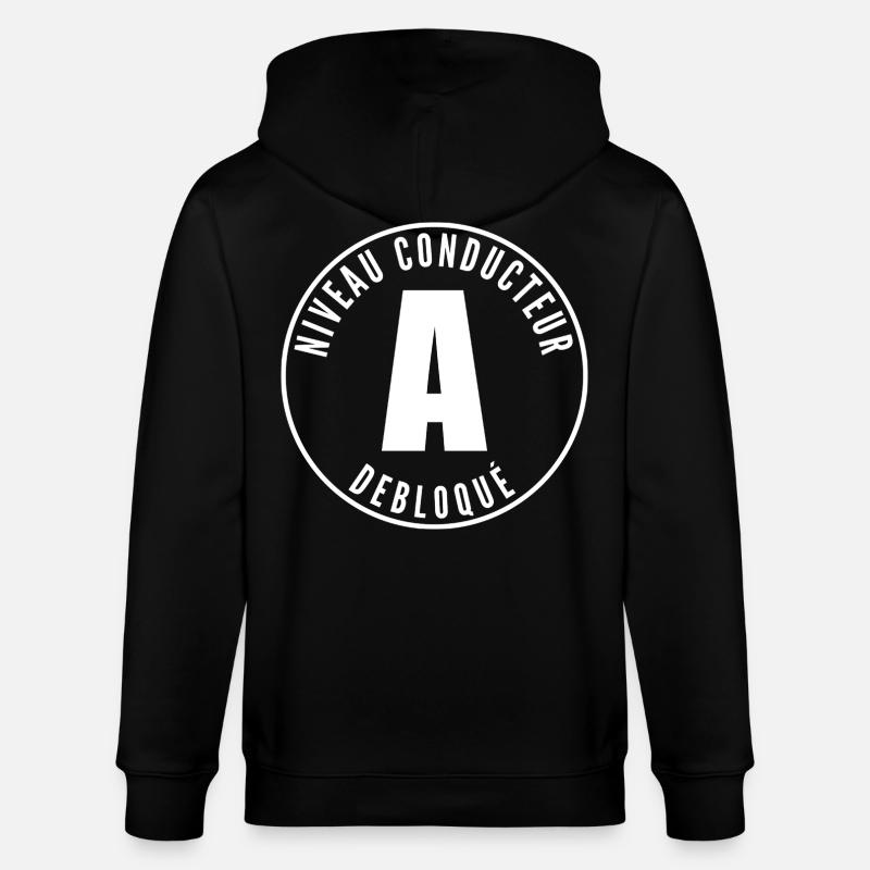 Junge Lizenz - Stanley/Stella Unisex Bio-Kapuzenjacke CULTIVATOR  - Schwarz