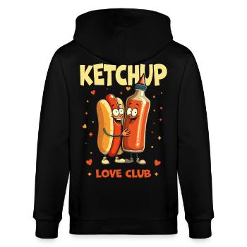 Love Club - Stanley/Stella Unisex Bio-Kapuzenjacke CULTIVATOR  - Schwarz - Hinten - Anna (173cm)