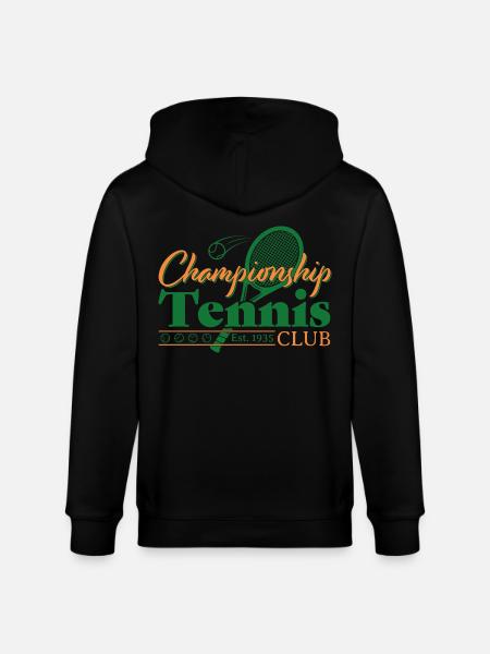 Tennis Club - Stanley/Stella CULTIVATOR Unisex Organic Hooded Jacket - black