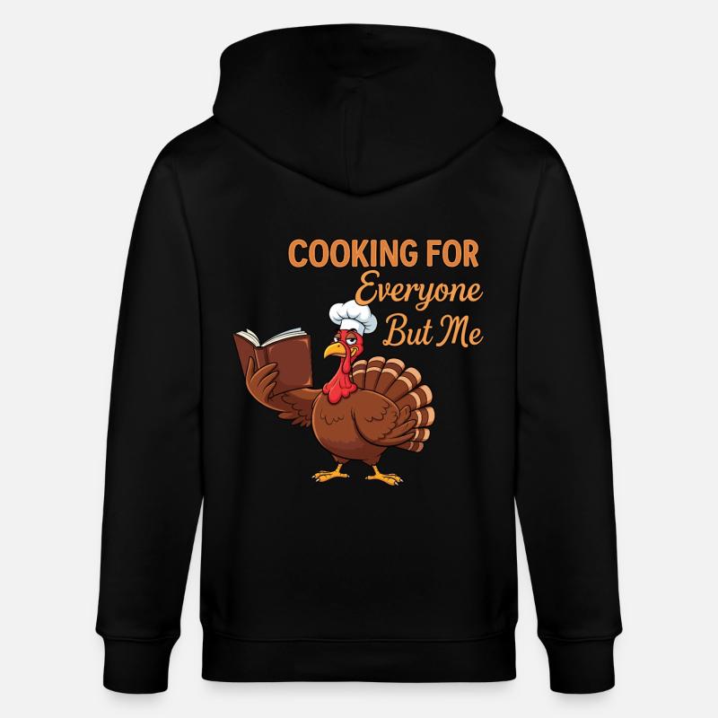 Cuisson de la dinde - Veste à capuche bio CULTIVATOR Stanley/Stella Unisexe - noir