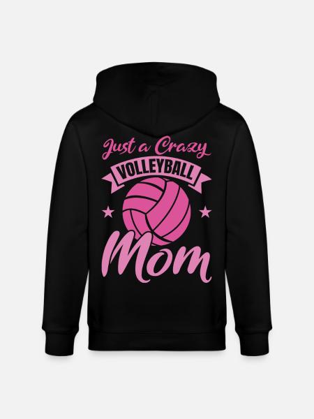 Lustige Volleyball Mama - Stanley/Stella Unisex Bio-Kapuzenjacke CULTIVATOR - Schwarz