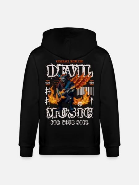 Devil Rock Music - Stanley/Stella CULTIVATOR Unisex Organic Hooded Jacket - black