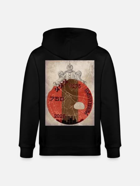 Amsterdam 750 shirt design - Stanley/Stella CULTIVATOR Unisex Organic Hooded Jacket - black