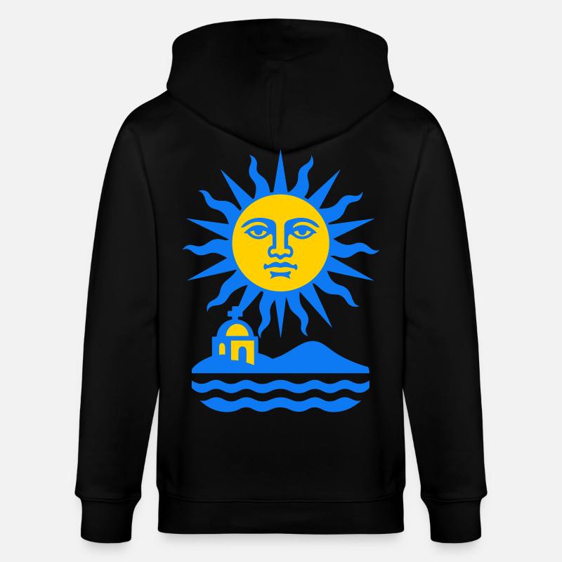 Greece Sun Art - Stanley/Stella Unisex Bio-Kapuzenjacke CULTIVATOR  - Schwarz