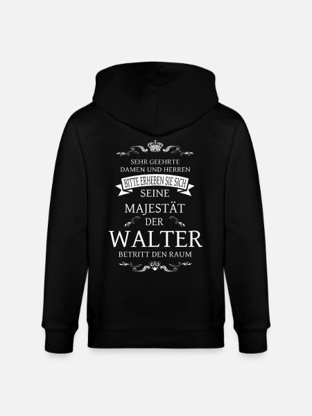 His Majesty Walter enters the room - Stanley/Stella CULTIVATOR Unisex Organic Hooded Jacket - black