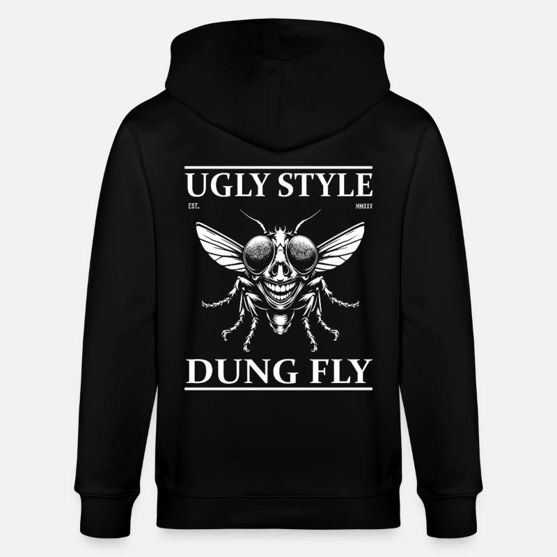 Mistfliege – Ugly Style Funny Design - Stanley/Stella Unisex Bio-Kapuzenjacke CULTIVATOR - Schwarz