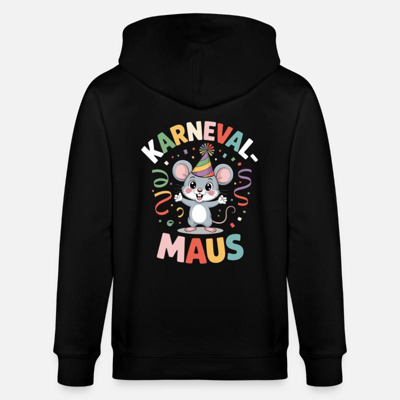 Carnival Mouse Cologne Carnival Mouse - Stanley/Stella CULTIVATOR  Unisex Organic Hooded Jacket - black