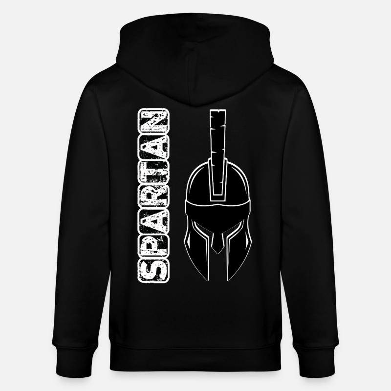 Casque spartiate grunge noir - Veste à capuche bio CULTIVATOR Stanley/Stella Unisexe - noir