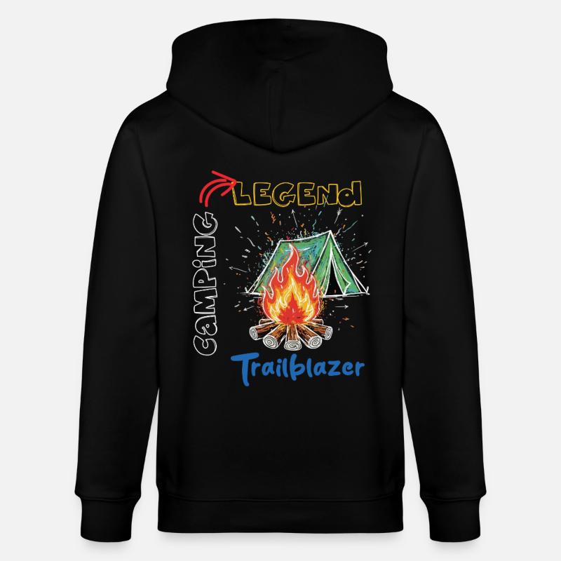 Camping Legend Trailblazer Aventure - Veste à capuche bio CULTIVATOR Stanley/Stella Unisexe - noir