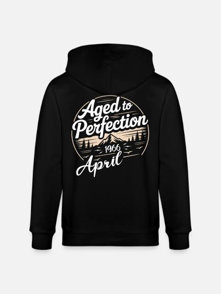 April 1966 birthday april 1966 - Stanley/Stella CULTIVATOR  Unisex Organic Hooded Jacket - black