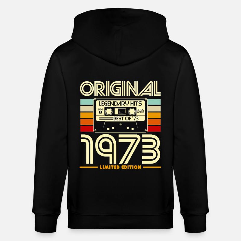 Original 1973 Cassette Rétro - Veste à capuche bio CULTIVATOR Stanley/Stella Unisexe - noir