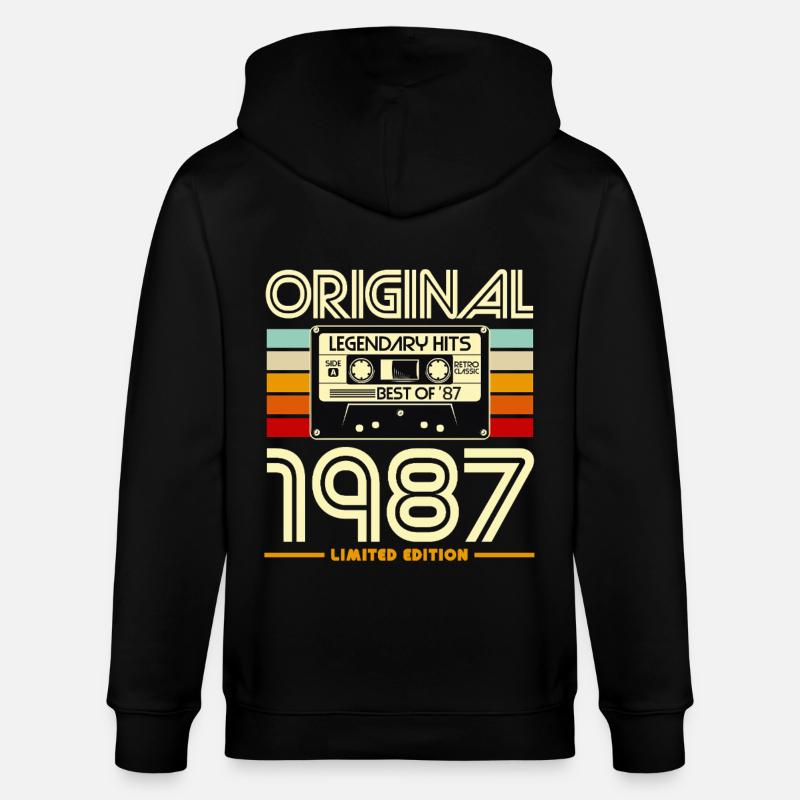Original 1987 Limited Edition - Veste à capuche bio CULTIVATOR Stanley/Stella Unisexe - noir