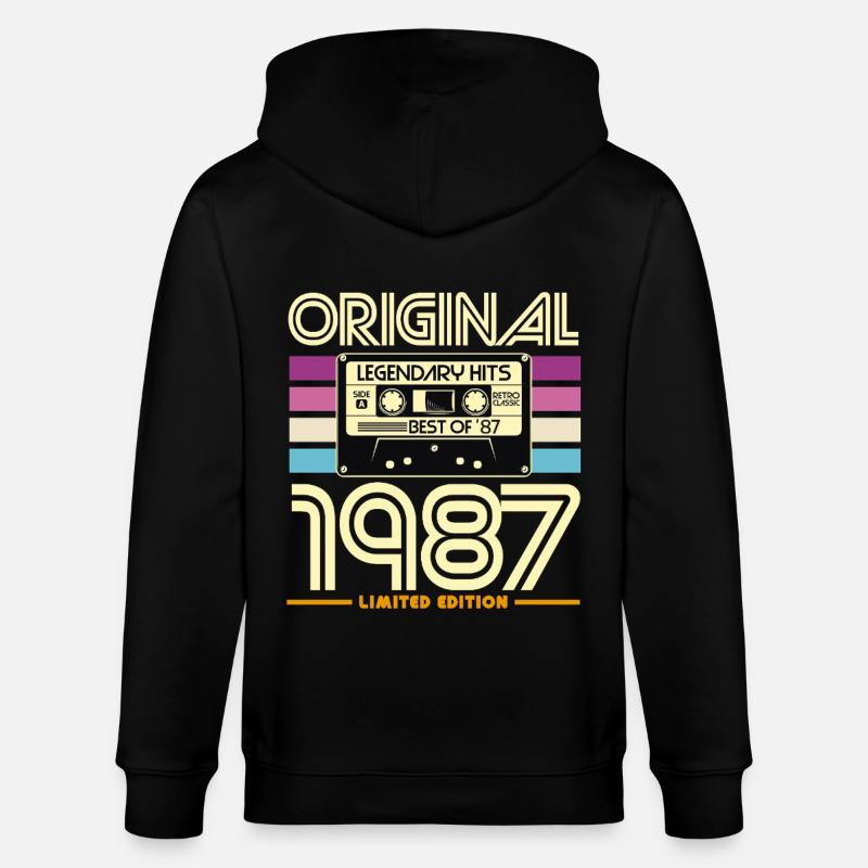 Original 1987 Edition Limitée - Veste à capuche bio CULTIVATOR Stanley/Stella Unisexe - noir