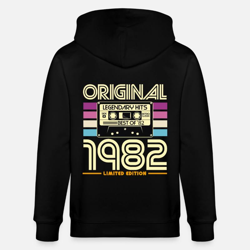 Original 1982 Retro Hits Cassette - Veste à capuche bio CULTIVATOR Stanley/Stella Unisexe - noir