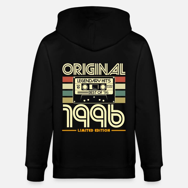 Original 1996 Cassette Nostalgie - Veste à capuche bio CULTIVATOR Stanley/Stella Unisexe - noir