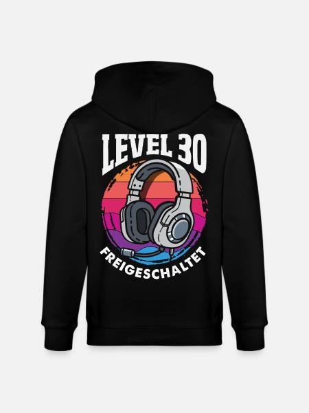 Level 30 Freigeschaltet Gamer - Stanley/Stella Unisex Bio-Kapuzenjacke CULTIVATOR  - Schwarz