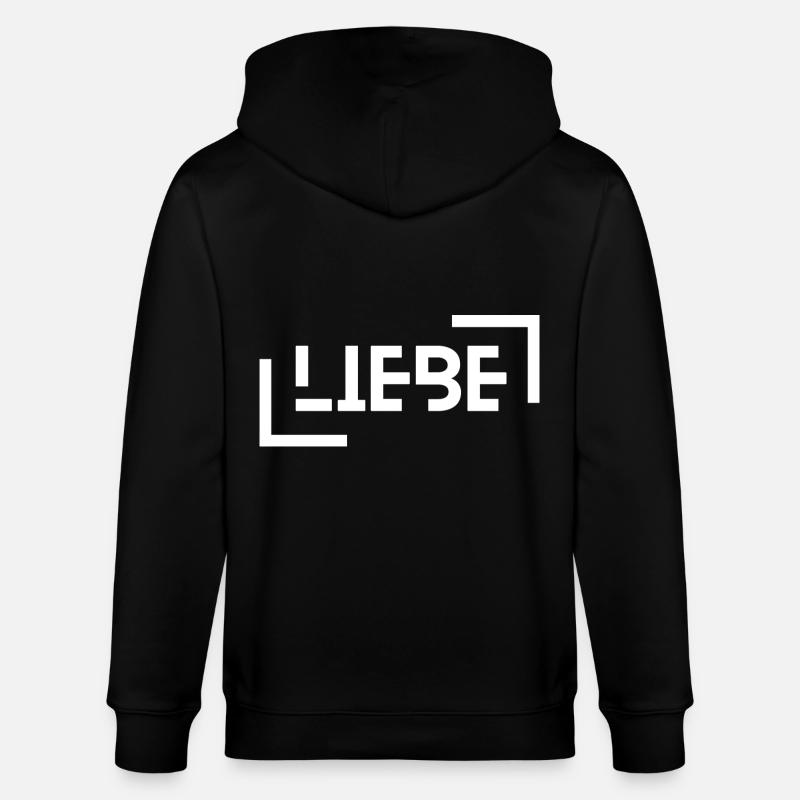 Liebe - Stanley/Stella Unisex Bio-Kapuzenjacke CULTIVATOR  - Schwarz