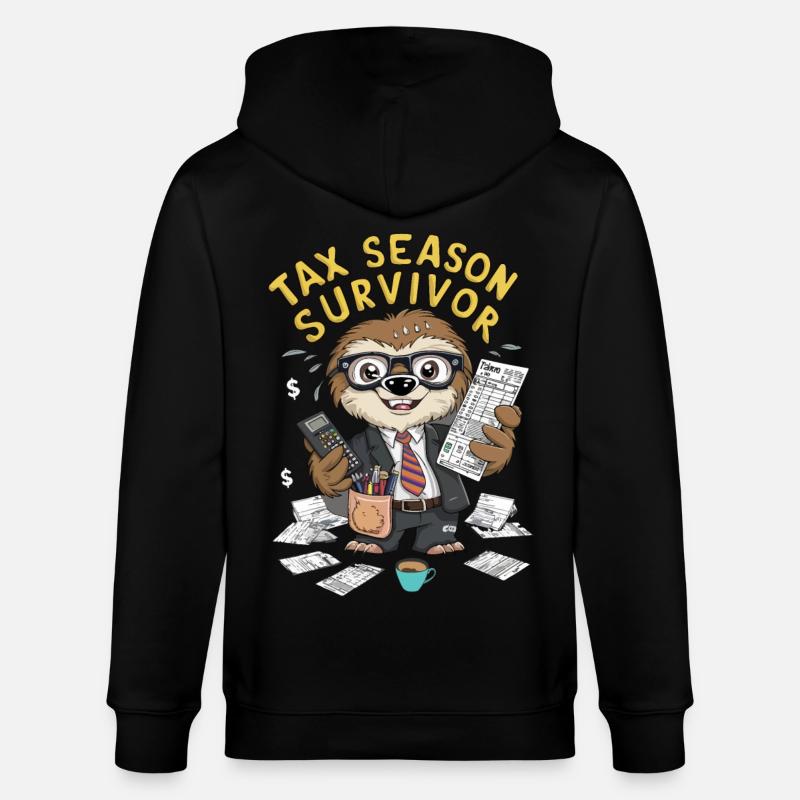 Steuersaison Überlebender - Stanley/Stella Unisex Bio-Kapuzenjacke CULTIVATOR  - Schwarz