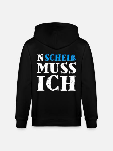 N Scheiß Muss Ich - Stanley/Stella Unisex Bio-Kapuzenjacke CULTIVATOR  - Schwarz