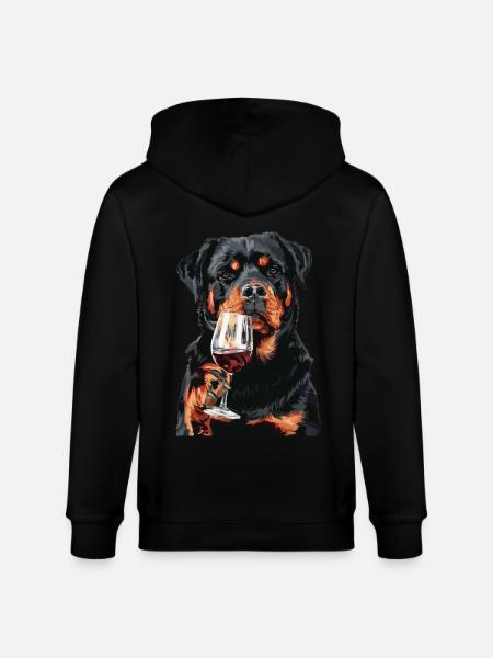 Rottweiler - Stanley/Stella CULTIVATOR Unisex Organic Hooded Jacket - black