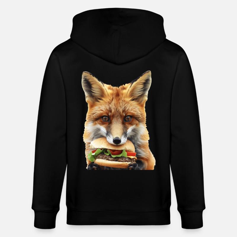 Renard - Veste à capuche bio CULTIVATOR Stanley/Stella Unisexe - noir
