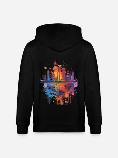 Rotterdam - Stanley/Stella CULTIVATOR Unisex Organic Hooded Jacket - black