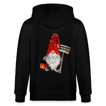 Medicine Gnome - Stanley/Stella CULTIVATOR  Unisex Organic Hooded Jacket - black - Back - Anna (173cm)