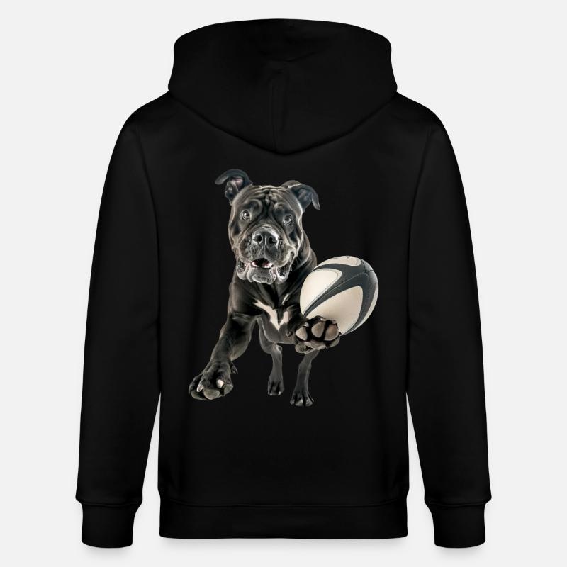 Cane Corso - Stanley/Stella Unisex Bio-Kapuzenjacke CULTIVATOR  - Schwarz