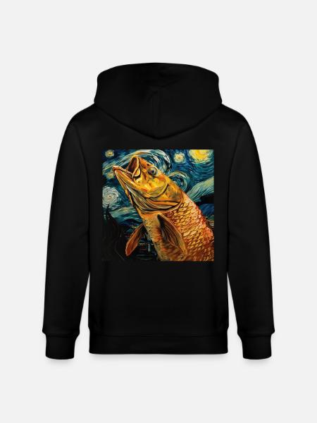 Tarpon - Stanley/Stella Unisex Bio-Kapuzenjacke CULTIVATOR - Schwarz