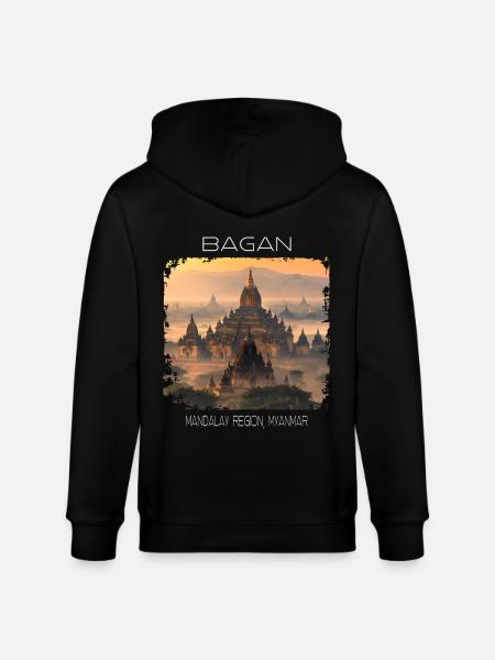 Bagan - Stanley/Stella Unisex Bio-Kapuzenjacke CULTIVATOR  - Schwarz