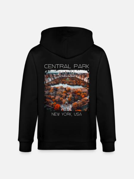 Zentralpark - Stanley/Stella Unisex Bio-Kapuzenjacke CULTIVATOR  - Schwarz