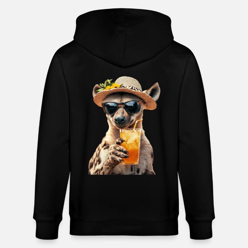 Hyäne - Stanley/Stella Unisex Bio-Kapuzenjacke CULTIVATOR  - Schwarz
