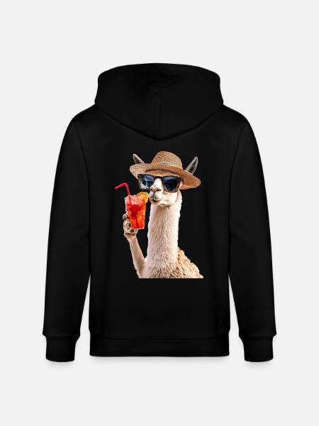 Lama - Stanley/Stella Unisex Bio-Kapuzenjacke CULTIVATOR - Schwarz