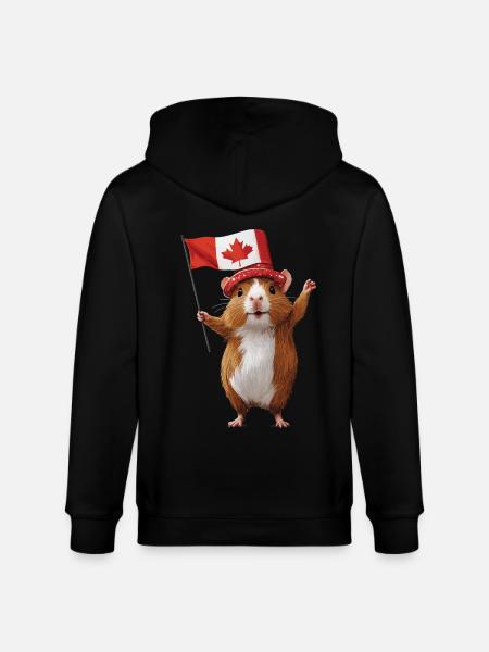 Meerschweinchen - Stanley/Stella Unisex Bio-Kapuzenjacke CULTIVATOR  - Schwarz