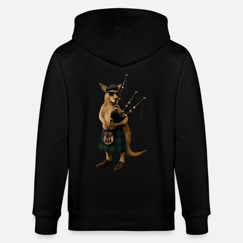 Cornemuse kangourou - Veste à capuche bio CULTIVATOR Stanley/Stella Unisexe - noir