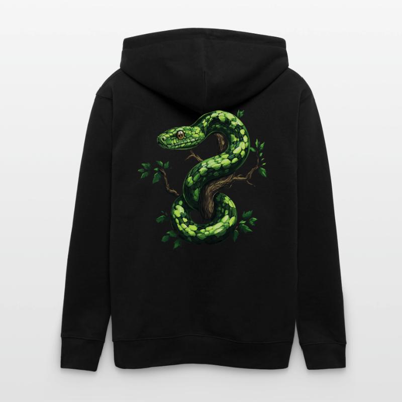 Green Tree Python Snakes Lover Terrarium Stanley/Stella CULTIVATOR  Unisex Organic Hooded Jacket