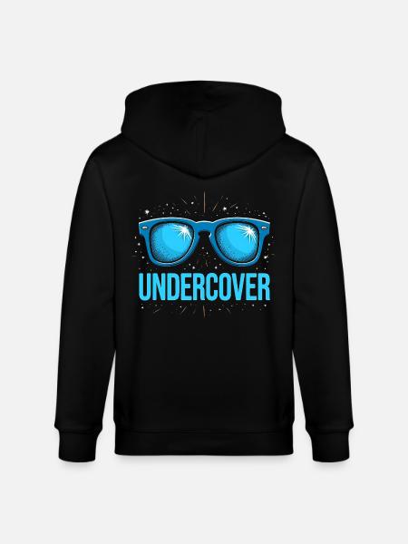 Undercover Costume - Sunglasses Fun - Stanley/Stella CULTIVATOR Unisex Organic Hooded Jacket - black