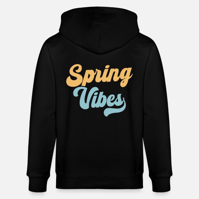 Frühlingsstimmung - Stanley/Stella Unisex Bio-Kapuzenjacke CULTIVATOR  - Schwarz