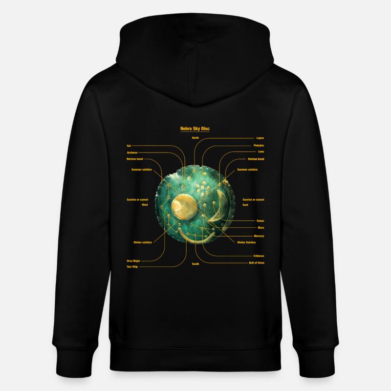 Disque céleste - Veste à capuche bio CULTIVATOR Stanley/Stella Unisexe - noir